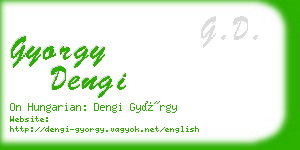 gyorgy dengi business card